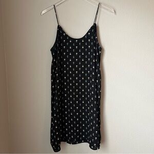 Blue Rain Black Floral Dress Size Small